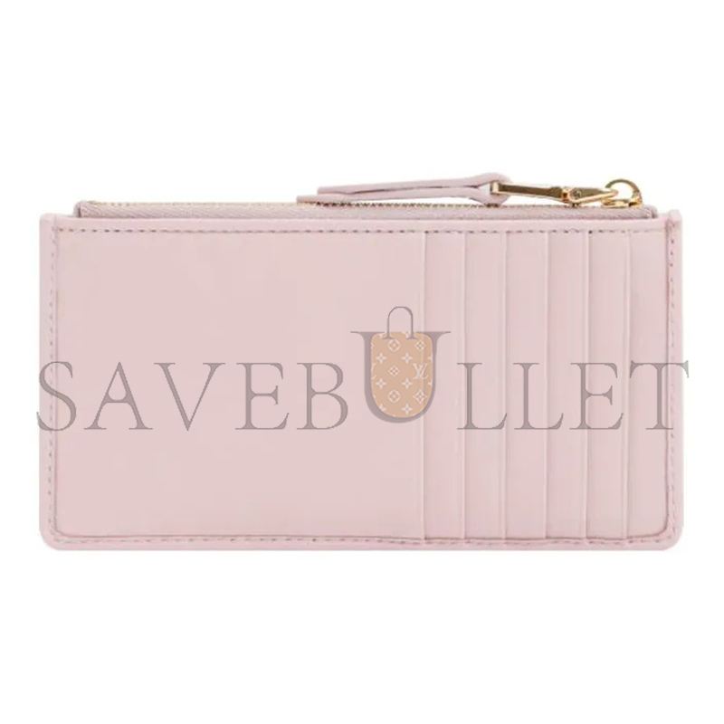 MIU MIU MATELASSÉ ZIPPERED SOLID COLOR LOGO LEATHER WALLET 5MB006-2FPP (15*8cm)